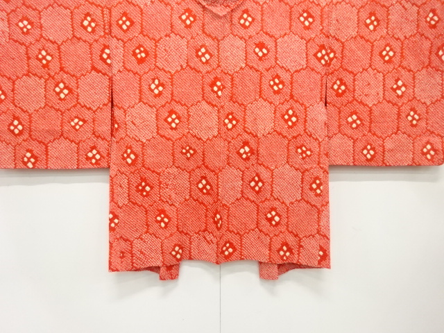 本総絞り　亀甲に花模様　絵羽織